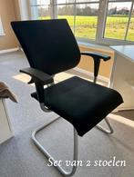 Set van 2 stoelen, Ophalen, Zo goed als nieuw, Zwart, Twee