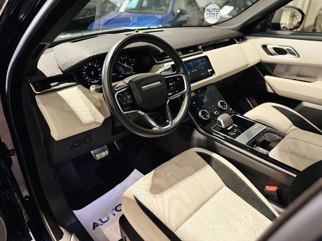 Range Rover Velar P400 SE R-Dynamic AWD - Garantie, Automaat, Blauw, 2996 cc, Leder