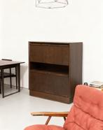 Vintage design mahonie brutalist barkabinet, Ophalen, Gebruikt