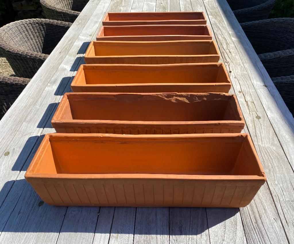 Terracotta bloembak, Tuin en Terras, Bloembakken en Plantenbakken, Ophalen