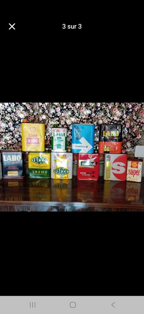 Bidon vintage déco garage, Enlèvement