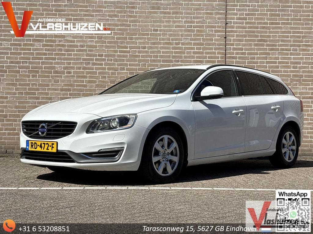 Volvo V60 2.0 D4 Summum Automaat | 1/2 Leder | Navi | Climat, Auto's, Automaat, 109 g/km, Wit, Startonderbreker