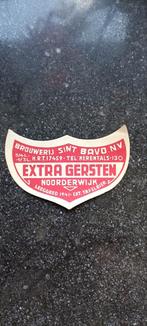 Oud bieretiket extra gersten br st. BAVO noorderwijk, Ophalen
