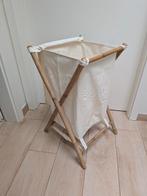 Panier à linge pliable en toile et bambou, Maison & Meubles, Enlèvement, Neuf, Beige, Autres types