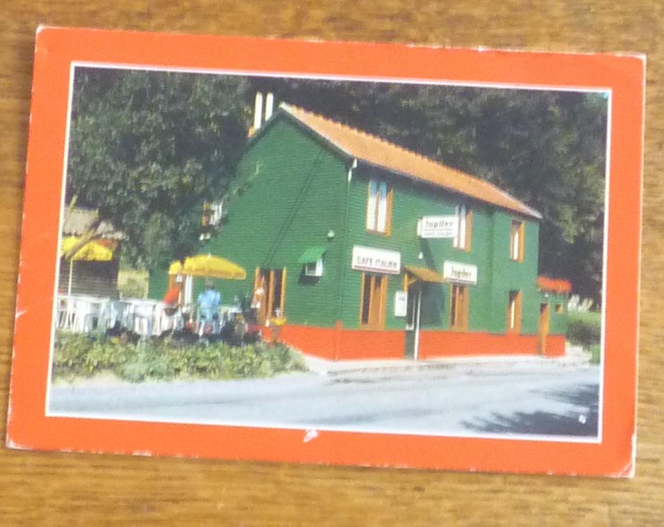 Carte postale : Warnant, le café Italien, Ophalen of Verzenden, Ongelopen, Namen