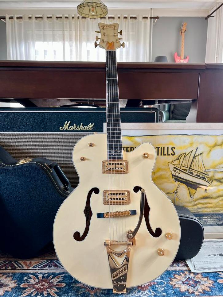 Gretsch G6136-1958 Stephen Stills White Falcon, Muziek en Instrumenten, Snaarinstrumenten | Gitaren | Elektrisch, Zo goed als nieuw