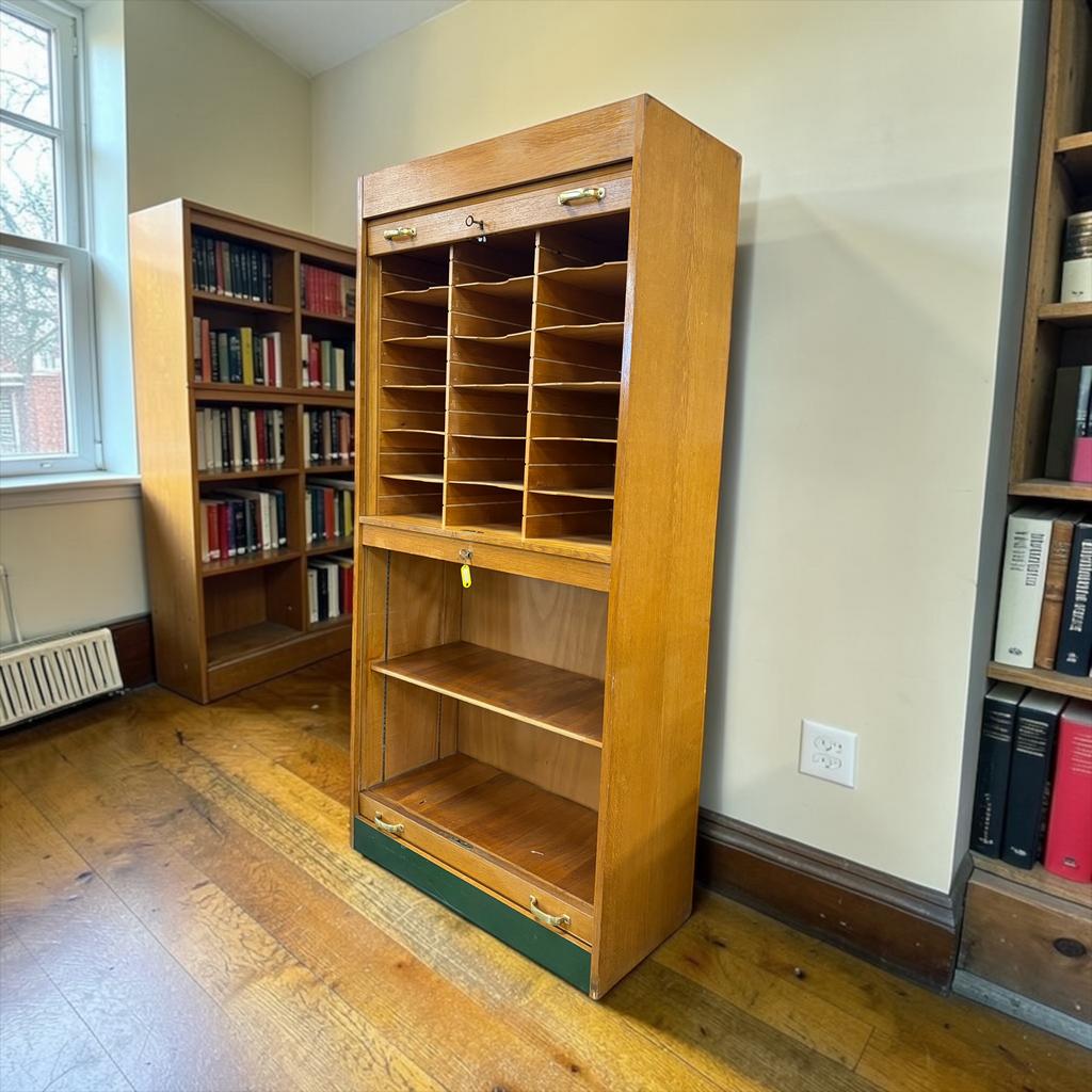 Classeur en bois vintage/armoire à volets/armoire, Enlèvement, Utilisé