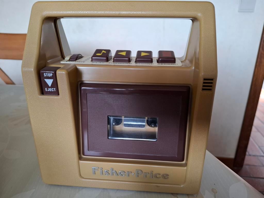 vintage Fisher-Price cassetterecorder, Enlèvement