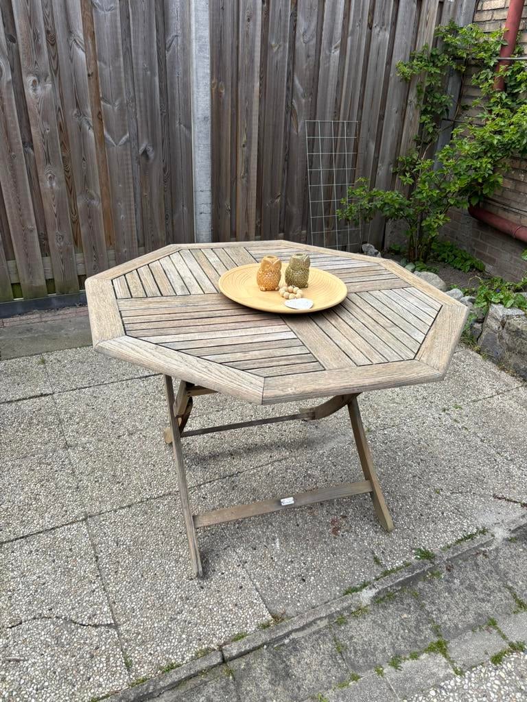 Teak tuin tafel - zeer mooi - goede staat, Enlèvement ou Envoi, Comme neuf