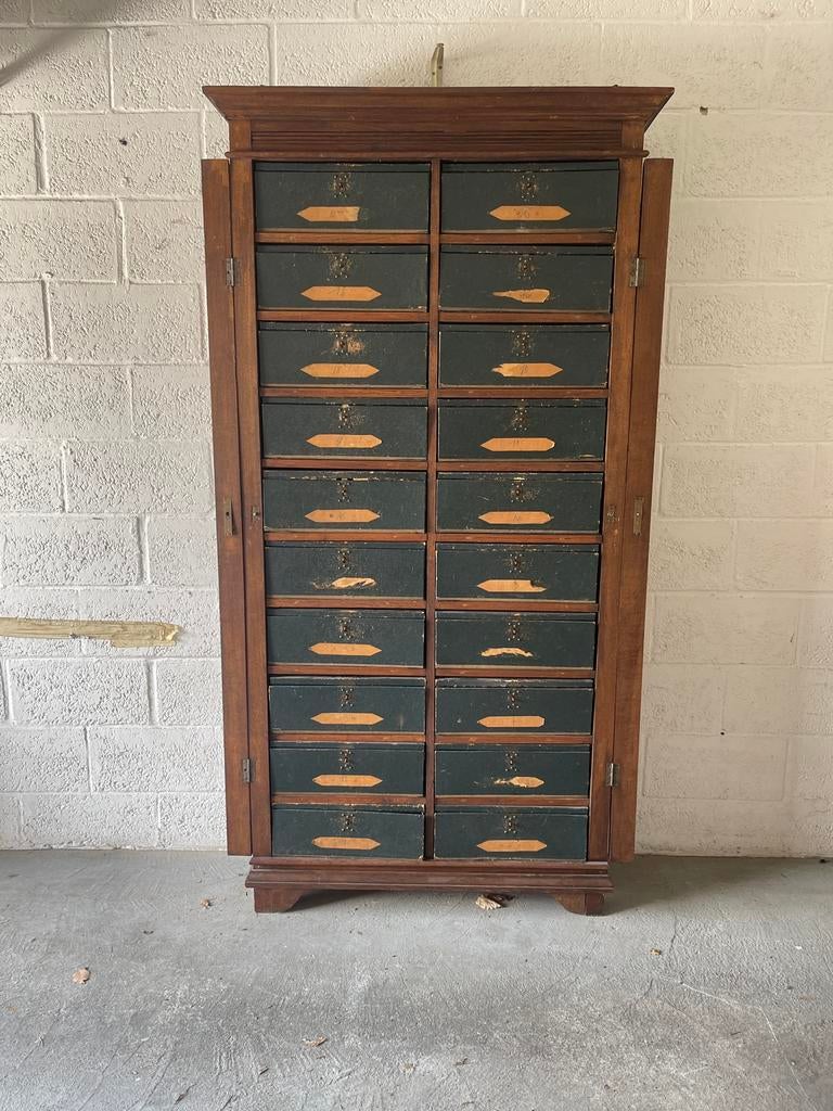 Cartonnier en chêne, Maison & Meubles, Armoires | Commodes, Utilisé, 150 à 200 cm, 50 à 100 cm, 25 à 50 cm, Chêne, 5 tiroirs ou plus