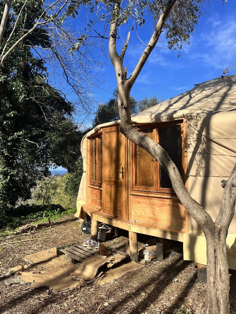 Yourte - 9 m² (64 m2), Caravanes & Camping, Tentes, jusqu'à 4, Comme neuf, Enlèvement