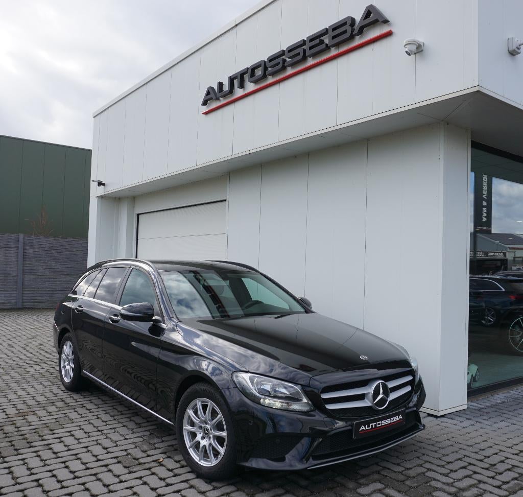 Mercedes C160 Benzine Break Camera/Garantie, Stof, Euro 6, Zwart, 1595 cc