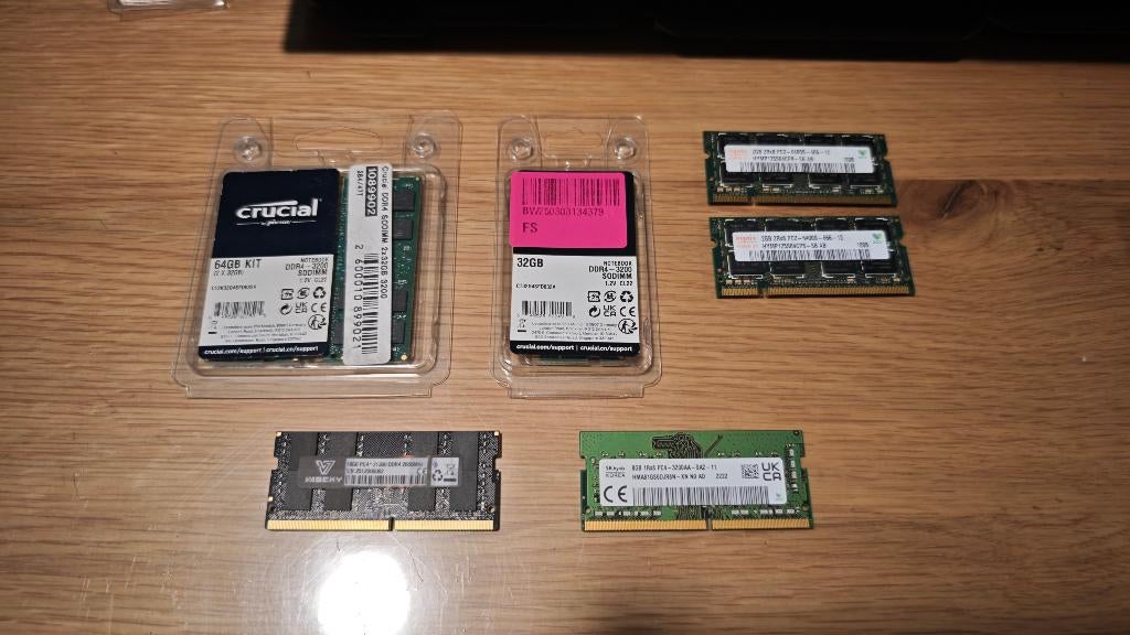 Laptop ram ddr4 2666mhz 16gb 32gb 3200mhz, Computers en Software, RAM geheugen, Zo goed als nieuw, Laptop, 64 GB, DDR4, Ophalen