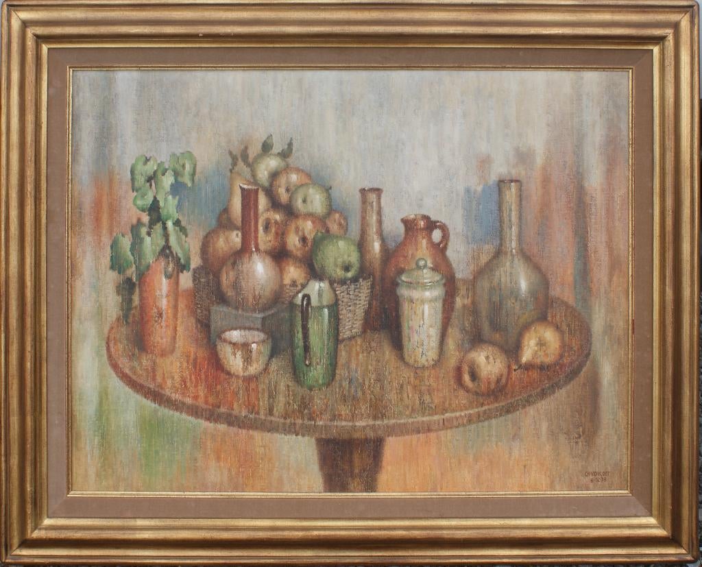Charles Van de Vloet (1914-2000): Stilleven (O/D, 98x78cm), Antiquités & Art, Art | Peinture | Classique, Enlèvement ou Envoi