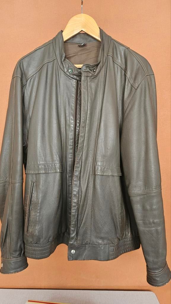 Lederen vest 54, Ophalen, Maat 52/54 (L)