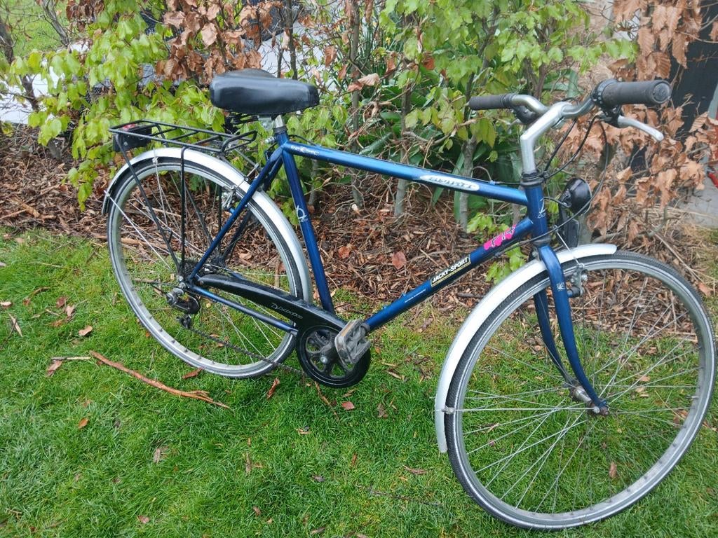 Stads fiets voor studenten, Fietsen en Brommers, Fietsen | Heren | Herenfietsen, Gebruikt, Velgrem, Versnellingen, 53 tot 57 cm