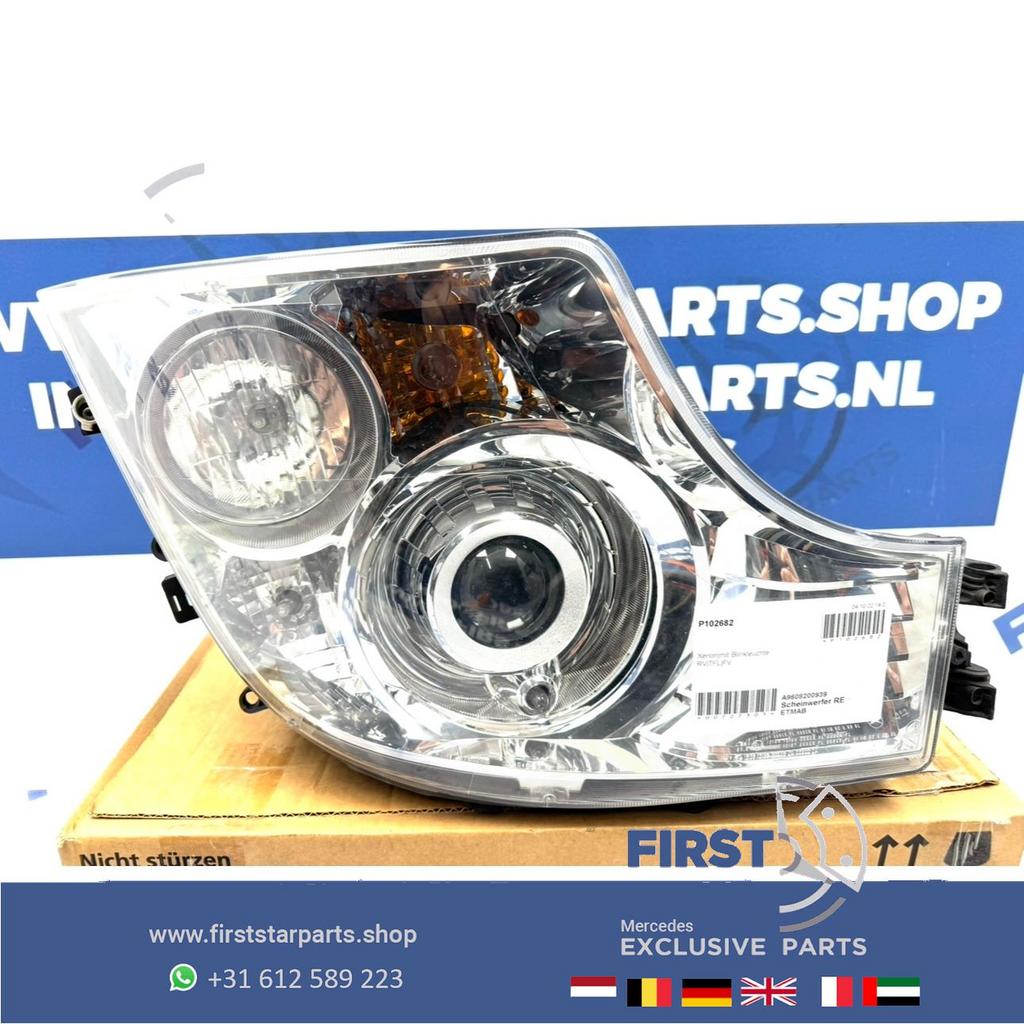 W960 MERCEDES ACTROS KOPLAMP RECHTS XENON A9608200939 MET DA