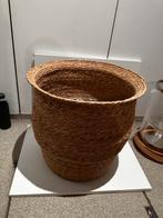 Rieten XL bloempot mand, Ophalen, Zo goed als nieuw, Mand