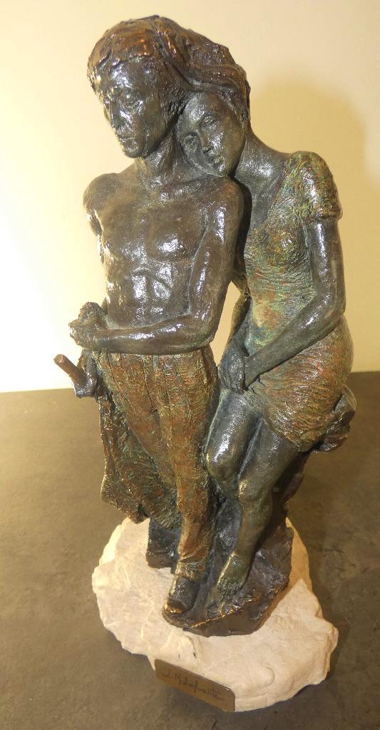 Luis Martinez Lafuente - brons beeld [2057], Antiquités & Art, Art | Sculptures & Bois, Enlèvement