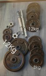 Halters en extra gewichten van ijzer, Sport en Fitness, Ophalen of Verzenden