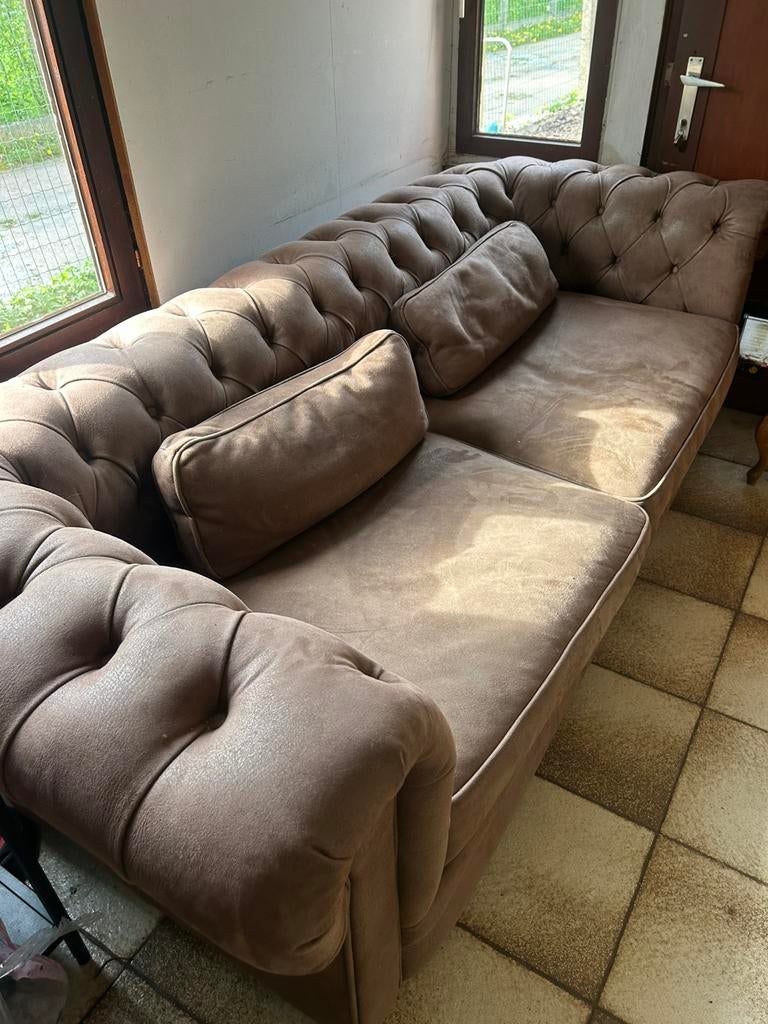 Chesterfield, Enlèvement, Utilisé, Cuir