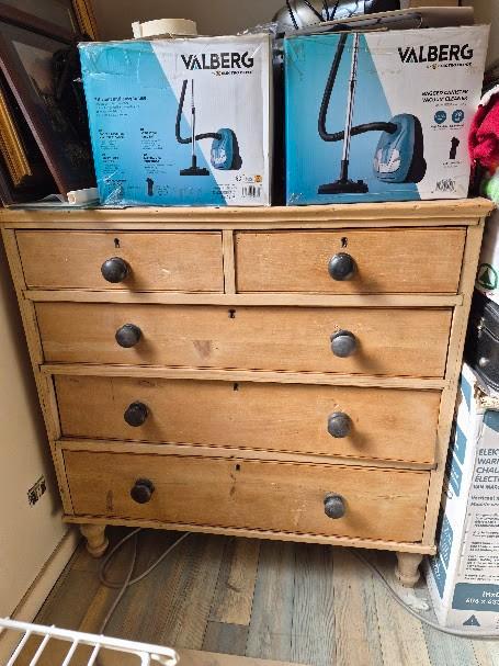 commode en pin, Maison & Meubles, Armoires | Commodes, Utilisé, Pin, 5 tiroirs ou plus, Enlèvement