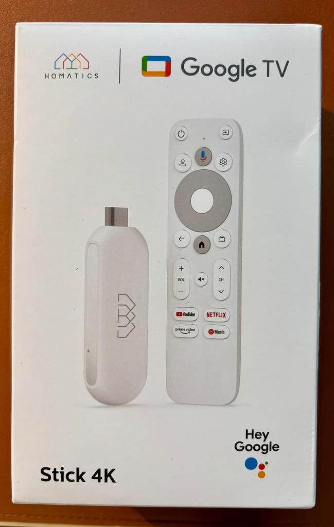 Google TV 4K stick, Audio, Tv en Foto, Mediaspelers, Nieuw, HDMI, Ophalen