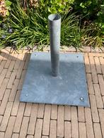 Base de parasol sur roulettes en acier galvanisé - 2 pièces, Jardin & Terrasse, Enlèvement, Utilisé, Base de parasol