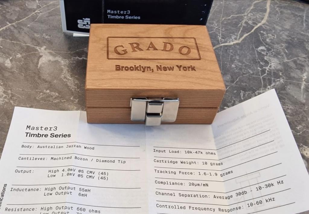 Grado Timbre Master 3 – High Output (4.0 mV) – Moving Iron, Audio, Tv en Foto, Platenspelers, Ophalen of Verzenden, Zo goed als nieuw