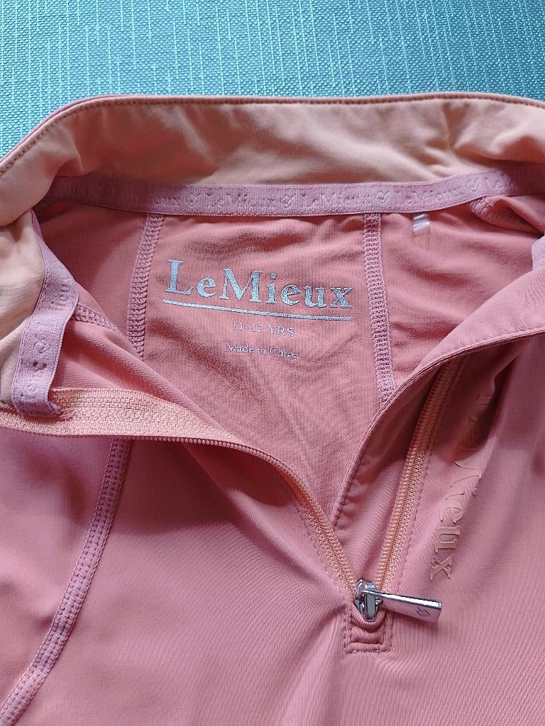 Rijshirt Lemieux abricot maat 11-12 jaar, Dieren en Toebehoren, Paardrijkleding, Ophalen, Zo goed als nieuw, Kinderen, Bovenkleding