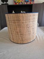 Rieten hang hanglamp met zwart boordje ., Ophalen, Overige materialen, Kan bij alle stijlen ., Nieuw