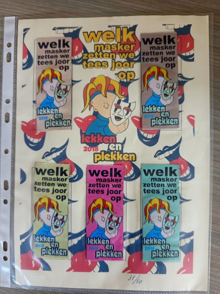 Aalst carnaval verzamelblad lekken en plekken 2018, Enlèvement ou Envoi