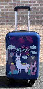 Harde kindertrolley Saxoline Lama print, Handtassen en Accessoires, Koffers, Wieltjes, 50 tot 60 cm, Hard kunststof, Ophalen of Verzenden
