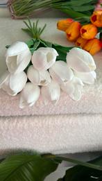 10 tulipes blanches artificielles, Ophalen of Verzenden, Nieuw