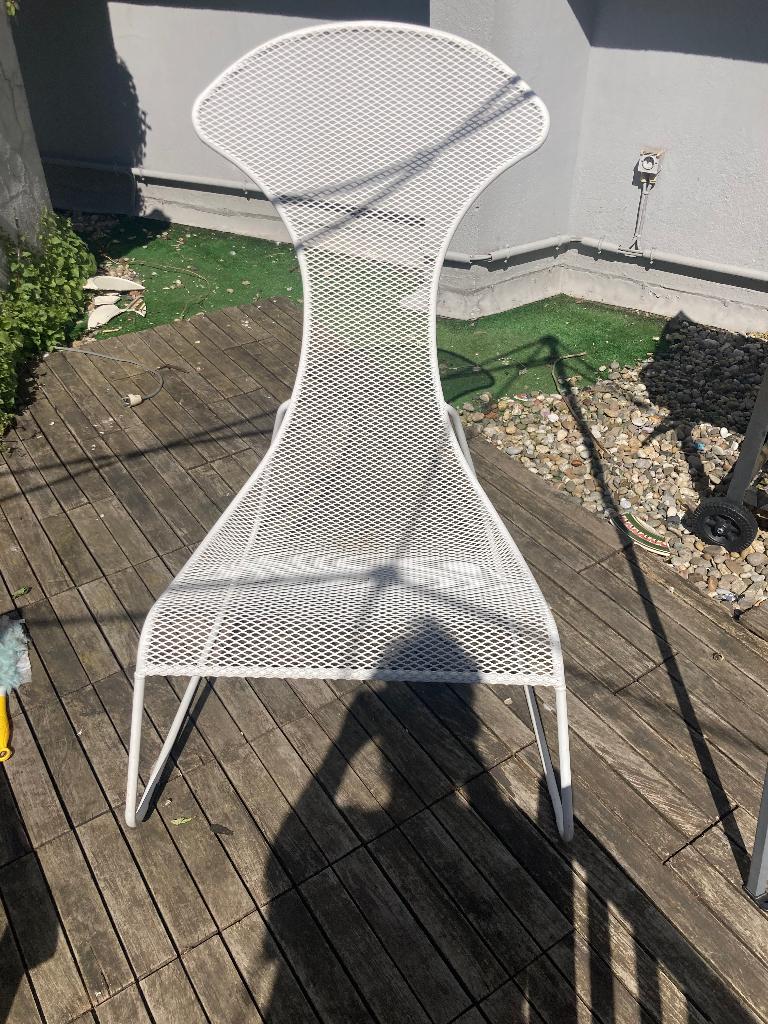 Retro tuinstoel, Tuin en Terras, Ophalen, Zo goed als nieuw, Metaal