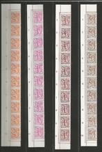 Timbres Chiffre sur Lion Héraldique bandes de 10 Numérotées, Envoi, Timbre-poste, Neuf