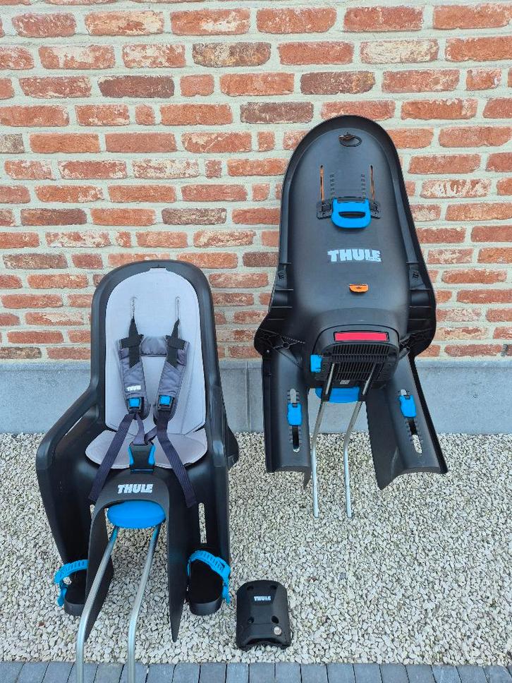Thule fietsstoel(en), Fietsen en Brommers, Fietsaccessoires | Fietsstoeltjes, Gebruikt, Achterzitje, Voetsteuntjes, Ophalen