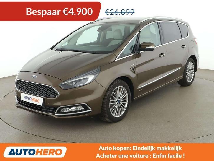 Ford S-Max 2.0 TDCi EcoBlue Vignale AWD (bj 2018, automaat), Auto's, Ford, Te koop, S-Max, 4x4, ABS, Adaptive Cruise Control, Airbags