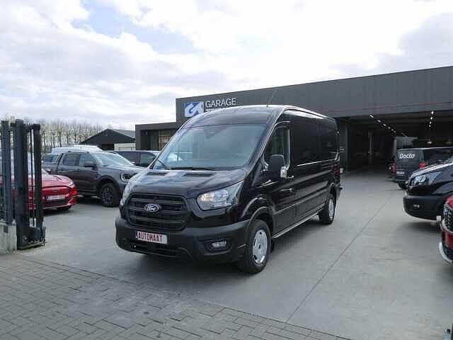Ford Transit 2T 350L L3H2 2.0 TDCi 130pk Automaat 3pl Trend, 1995 cc, Euro 6, 128 pk, Zwart