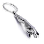 Porte-clés avec logo Jaguar en métal - 7 cm, Enlèvement ou Envoi, Neuf, Marque