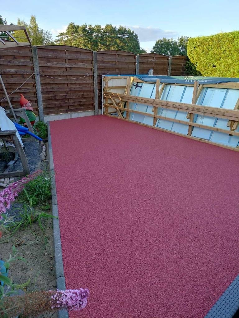 steentapijt binnen en buiten, Enlèvement