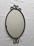 Vintage ovalen spiegel, Huis en Inrichting, Woonaccessoires | Spiegels, Ophalen, Minder dan 50 cm, Gebruikt, Minder dan 100 cm