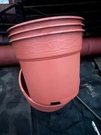 stevige bloempotten 7,5 liter rode sierplastiek, Tuin en Terras, 25 tot 40 cm, Kunststof, Verzenden, Rond