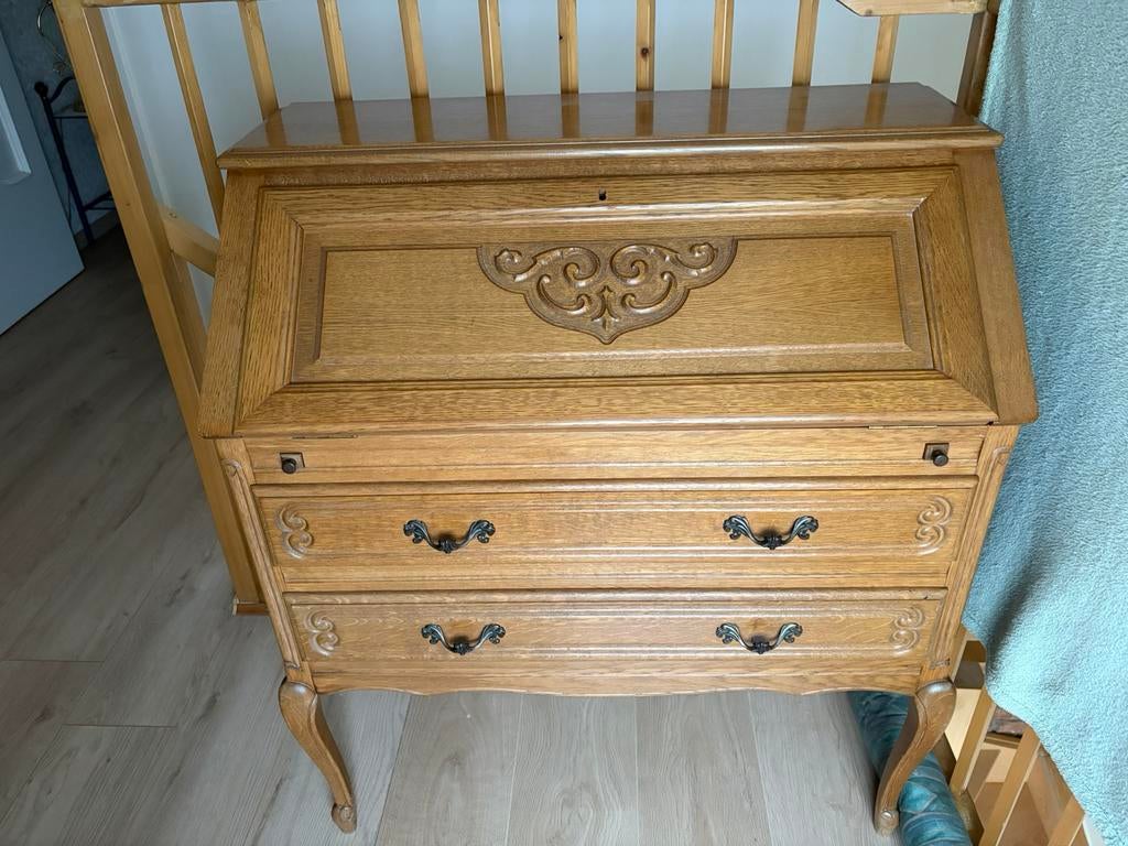 Prachtige houten secretaire, Maison & Meubles, Armoires | Secrétaires, Enlèvement, Comme neuf