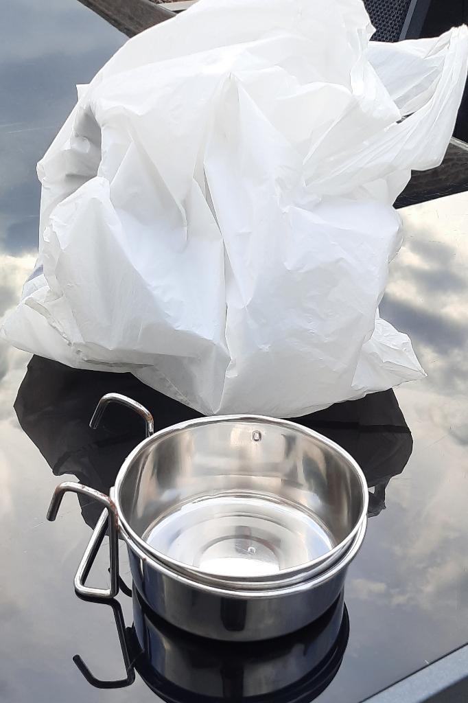 inox eetpotjes, Ophalen of Verzenden, Gebruikt