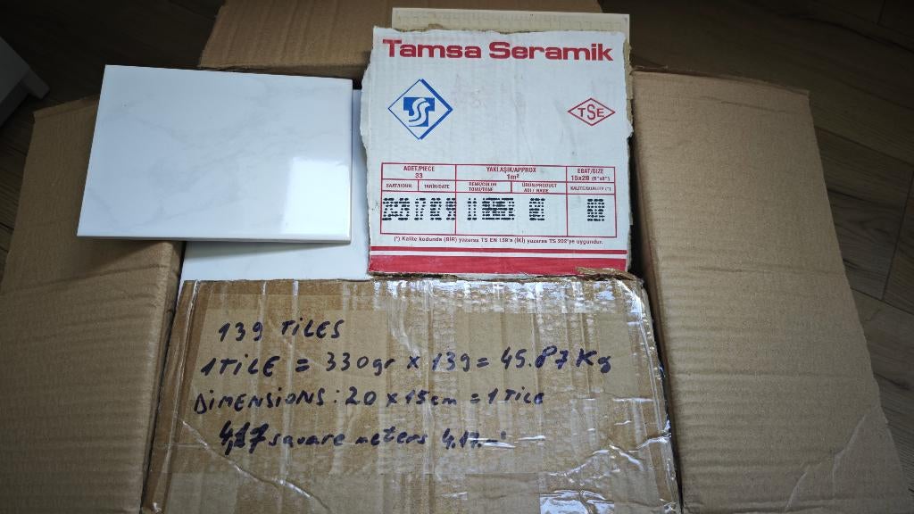 Superbes carreaux muraux marbré haute qualite(Tamsa Seramik), Moins de 20 cm, Enlèvement, Autres matériaux, 20 à 40 cm