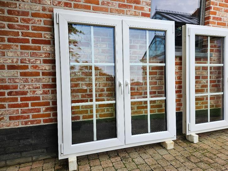 Prachtig Lot Pvc Ramen, Doe-het-zelf en Bouw, Glas en Ramen, Zo goed als nieuw, Gevelraam of Ruit, Dubbelglas, Ophalen