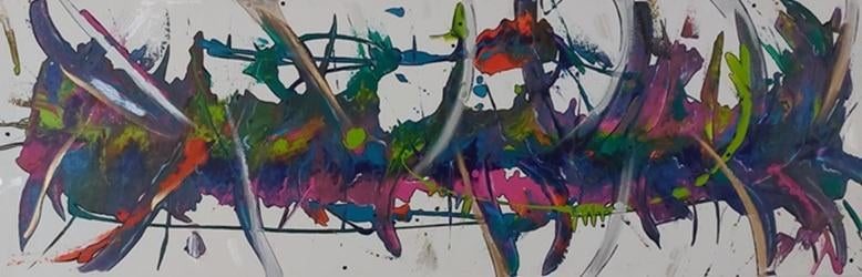 Kunsthandel Gennep - "Chaos", Antiek en Kunst, Kunst | Schilderijen | Abstract, Ophalen of Verzenden