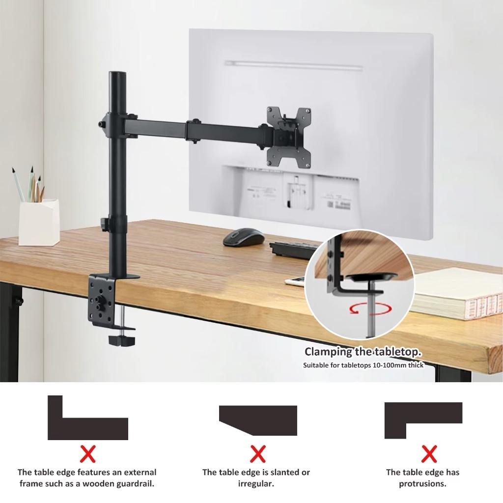 2 Monitor steunen verstelbaar tot 32 ", Computers en Software, Ophalen, Zo goed als nieuw