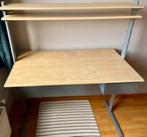 Bureau met schuif en 2 legplanken, Maison & Meubles, Armoires | Meubles ordinateur, Enlèvement, Comme neuf, Métal